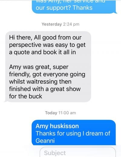 Grant's review of Amy as their Stripper in Huskisson