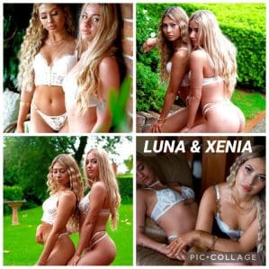 Xenia & Lunah Lesbian Strippers