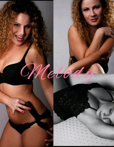 Melody Nude & Topless Waitress Collage