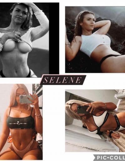 Selene Nude & Topless Waitress Collage