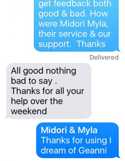 Hire Steve's review of Midori & Myla