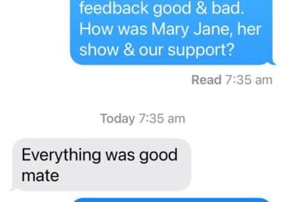 Owne's review of Mary Jane at Mudgee