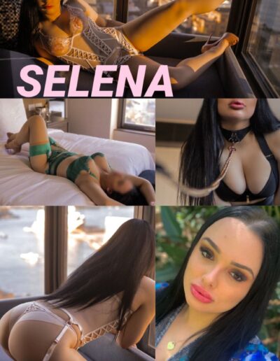 Selena Skye Topless Waitress Collage