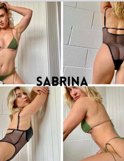 Sabrina Topless Waitress (Collage)