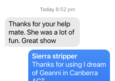 Nick review of Sierra as their Stripper in Canberra